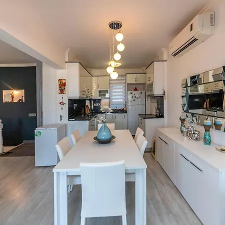 Colorful House With Magnificent Sea View Near Beach In Bodrum